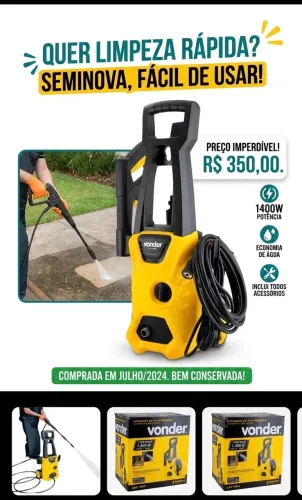 Lavadora de Alta Pressão Vonder LAV 1600 (Seminova) TROCO EM CELULAR TAMBÉM 
