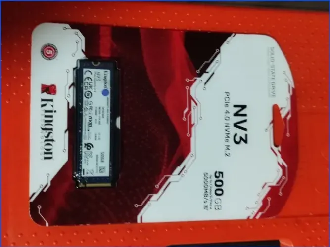 SSD NVMe Kingston 500 GB NV3 com altas velocidades de leitura e gravação