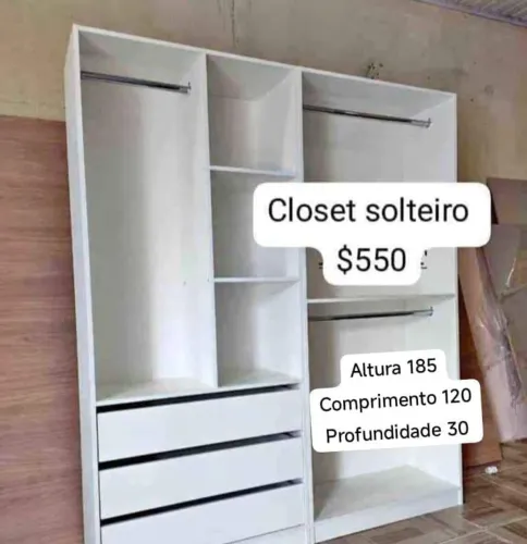 Closet modelos a pronta entrega promoção final do mês