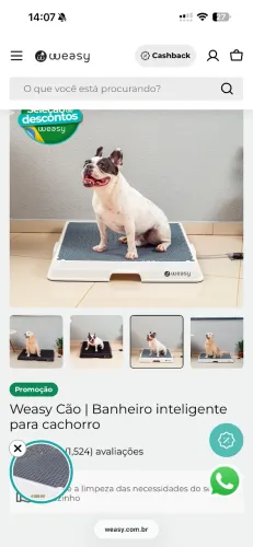 Tapete inteligente para cachorro