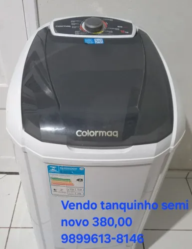 Vendo tanquinho semi novo 380,00. Contato: *46