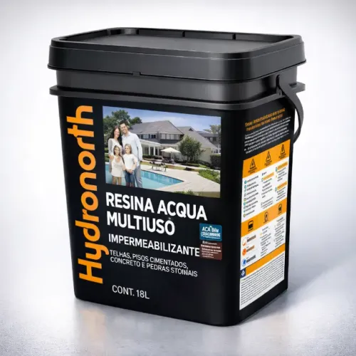 Balde Resina 18 L Brilhante Incolor Multiuso Acqua  