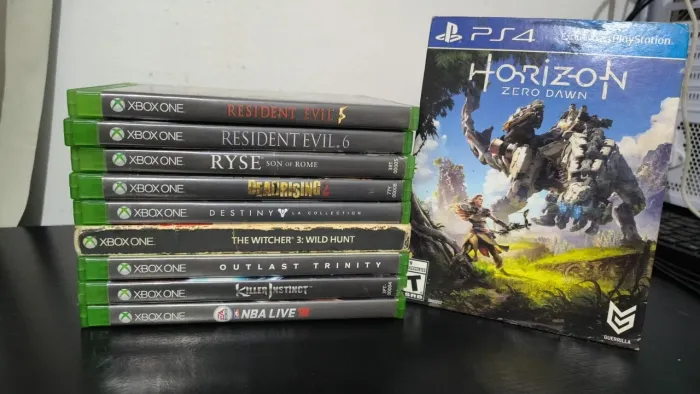 Pacote de 9 Jogos Xbox One + brinde