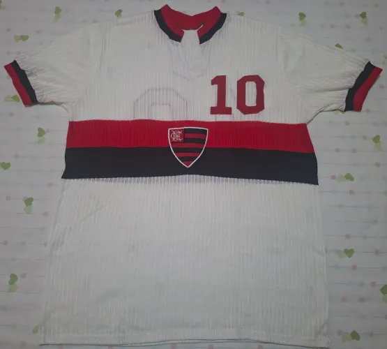 Camisa Flamengo Retrô Doria 76/77 Branca