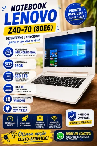 Notebook lenovo 14 polegadas