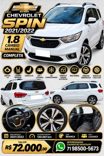 Chevrolet Spin Premier 1.8 8V Econo.flex 5P Aut. 2022