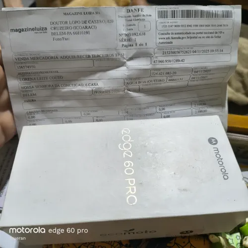 Vendo Edge 60 pró lilas