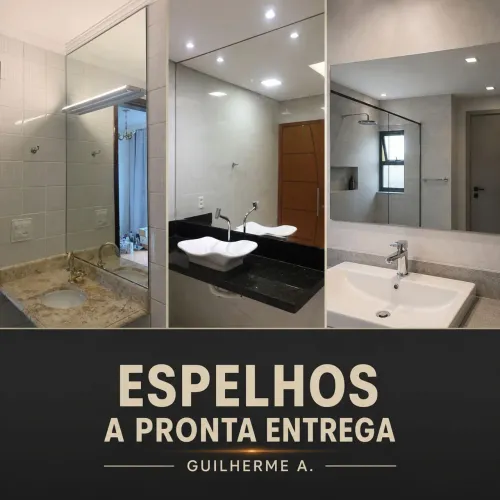 Espelhos de tamanhos variados a pronta entrega
