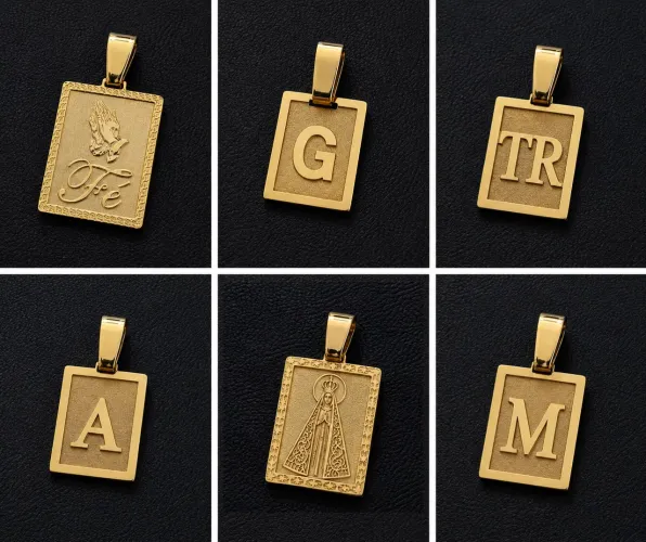 Pingente de ouro 12k personalizado
