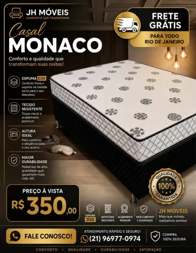 CAMA BOX CASAL MÔNACO