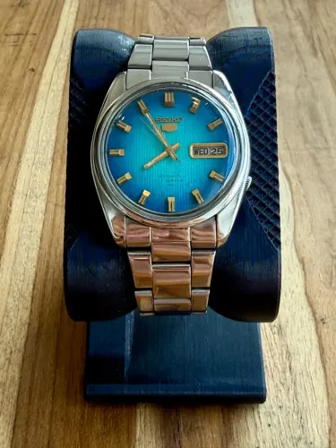 Relógio Seiko Blue and Gold Dial * - 1970