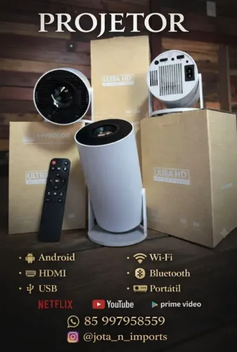 Projetor Smart Portátil com Android | Cinema em Casa