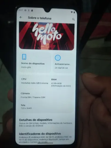 Celular Moto g06 4 gb+4gb só 3 meses de uso 