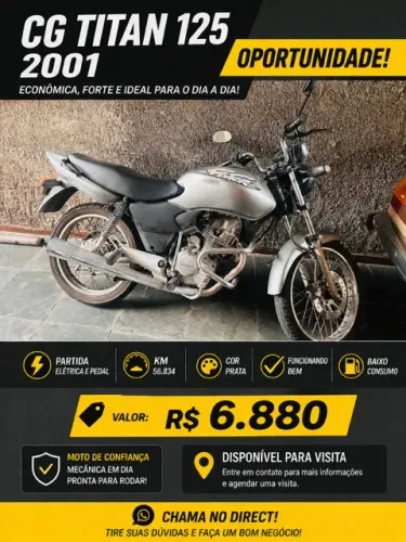 Vendo Moto Honda CG Titan ES 125 2002 