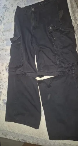 CALÇA MEGA BAGGY 46 VIRA SHORT!