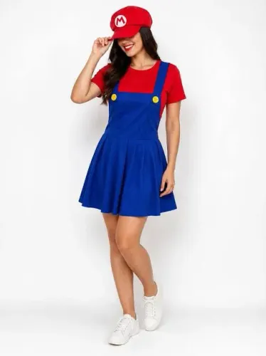 Fantasia mario bross feminino