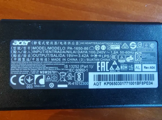 Fonte Notebook Accer Aspire F5-573