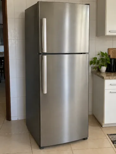 DOAÇÃO (GELADEIRA INOX USADA)