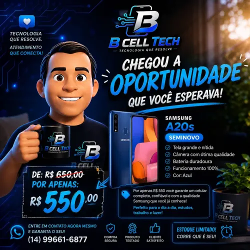 Sansung Galaxy A20s abaixou o preço