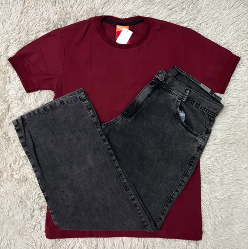 Kit GG Camisa e Calça Balão Marmorizada 44/46