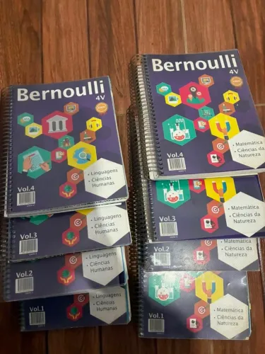 Kit de Livros físicos Ramalho + apostilas Bernoulli 4v