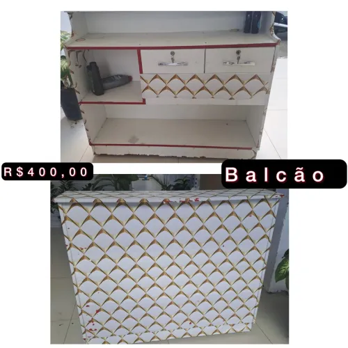 Balcão de madeira