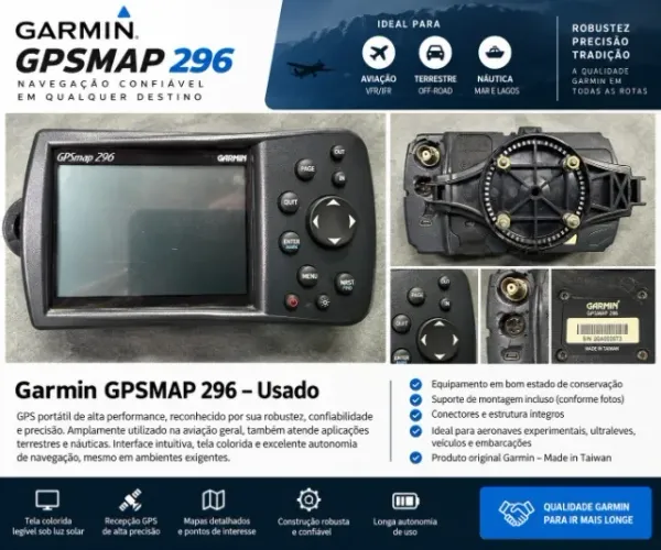 Garmin GPSMAP 296 - GPS Aeronáutico