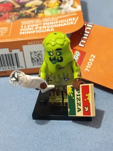 LEGO minifigura Trash Monster, Series 29 completa, com base, catálogo, caixa e acessórios