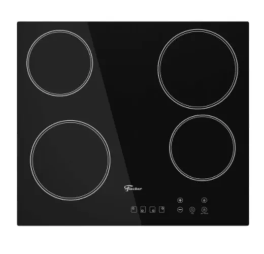 Cooktop Elétrico Fischer 4 Bocas com Touch Screen Vitrocerâmica 220V