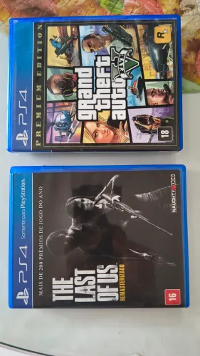Jogo PS4 The last of us / grand theft auto 5