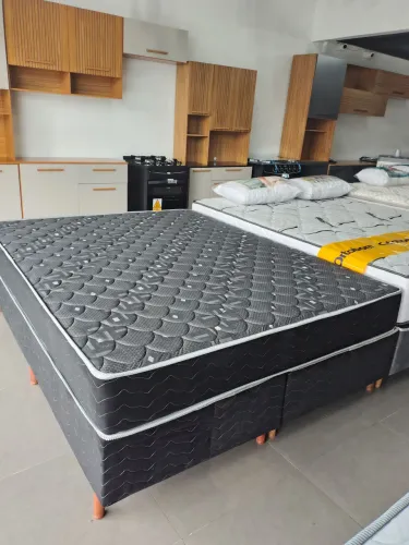 CAMA BOX QUEEN MOLAS ENSACADAS DISPONÍVEL À PRONTA-ENTREGA 