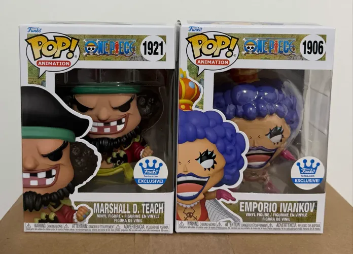 Funkos One Piece Ivankov e Marshall D. Teach Exclusivos