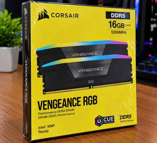 Memória Corsair Vengeance RGB DDR5 16GB (2x 8GB) 5200MHz NOVO lacrado