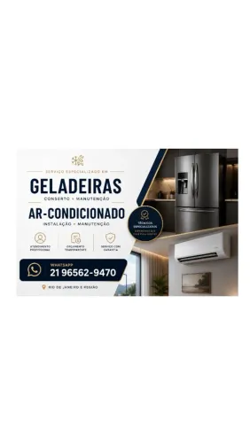 Técnico especializado em geladeira e ar condicionado