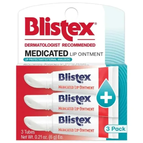 03 Blistex Lip Ointment Hidratante Labial 6g cada