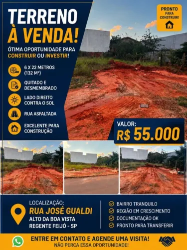 TERRENO EM REGENTE FEIJÓ