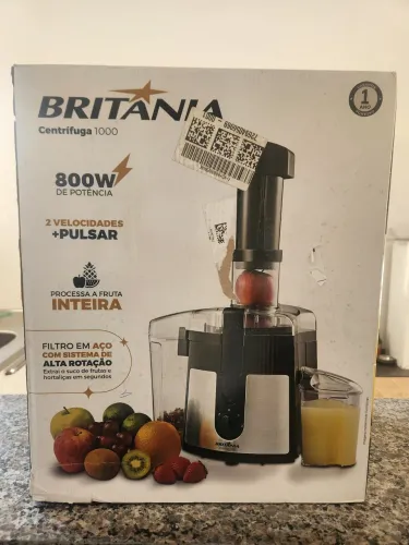 Centrifuga de Alimentos,1000, 800w, Preto, 110v, Britânia