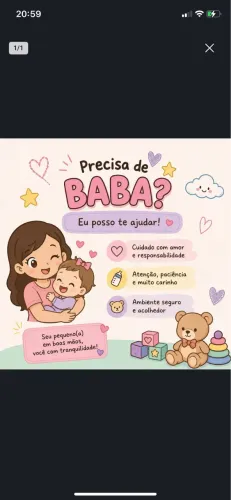 Babá disponível