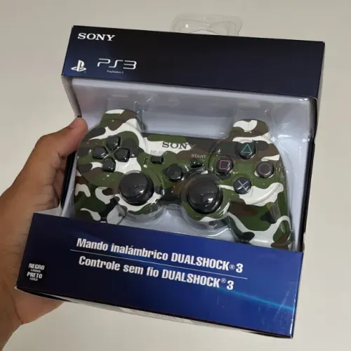 Controle Ps3 Dualshock 3 Modelo Camuflado Lacrado Com Garantia