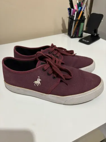 Tênis Casual Polo Bordô Tamanho 38