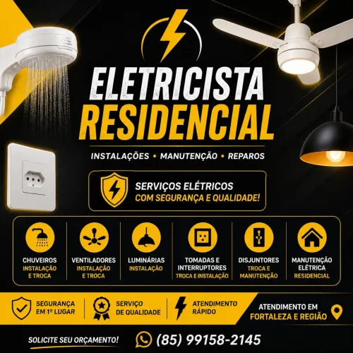 Eletricista residencial em fortaleza | instalações e manutenções