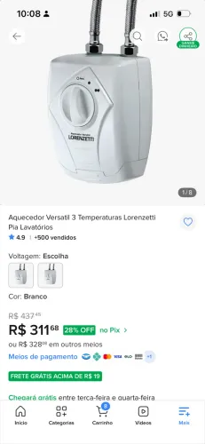 Aquecedor de água