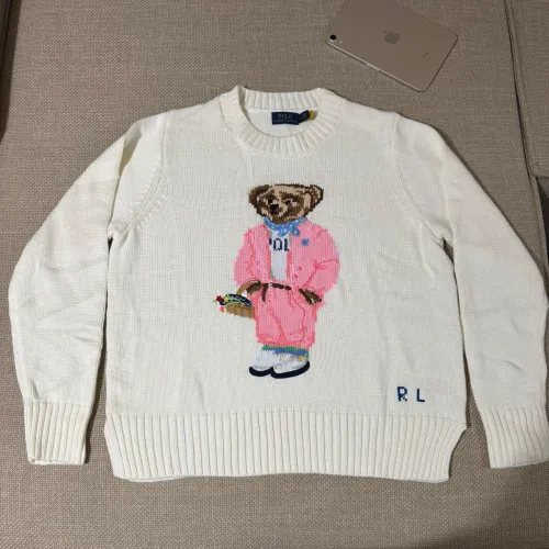 suéter polo ralph lauren bear off white