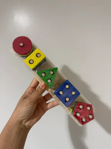 Brinquedo Educativo de Encaixe Madeira Brinquedo de Bebê Brinquedo Pedagógico 