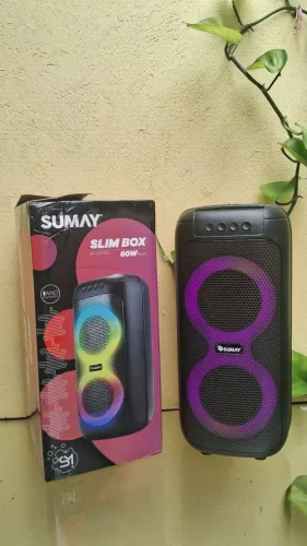CAIXA DE SOM SUMAY SLIM BOX 60W