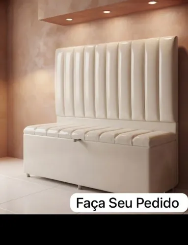 Kits de cabeceira e baú casal padrão, sob encomenda RS 690,00 contato 98- *