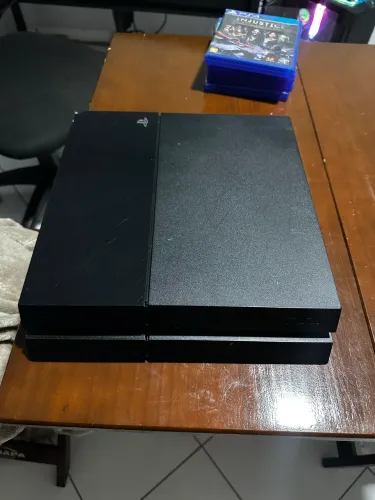 PS4 Fat 500GB + Controle Original + 4 Jogos | Revisado