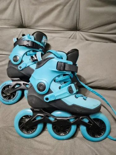 Patins FR Skates Neo 2 Dual 310 Azul - Tam 36 BR (Semi-Novo)