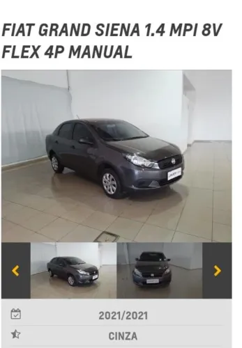 Fiat Grand Siena 1.4 EVO Flex 8V 4P 2021