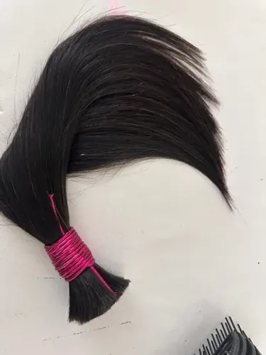 Cabelo humano/ liso de 45 cm